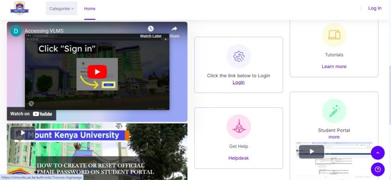 VLMS MKU: Your Guide to Online Learning at Mount Kenya University (MKU) vlms mku