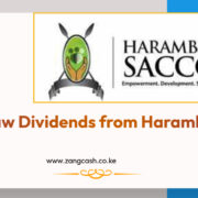 how to withdraw dividends from harambee sacco online