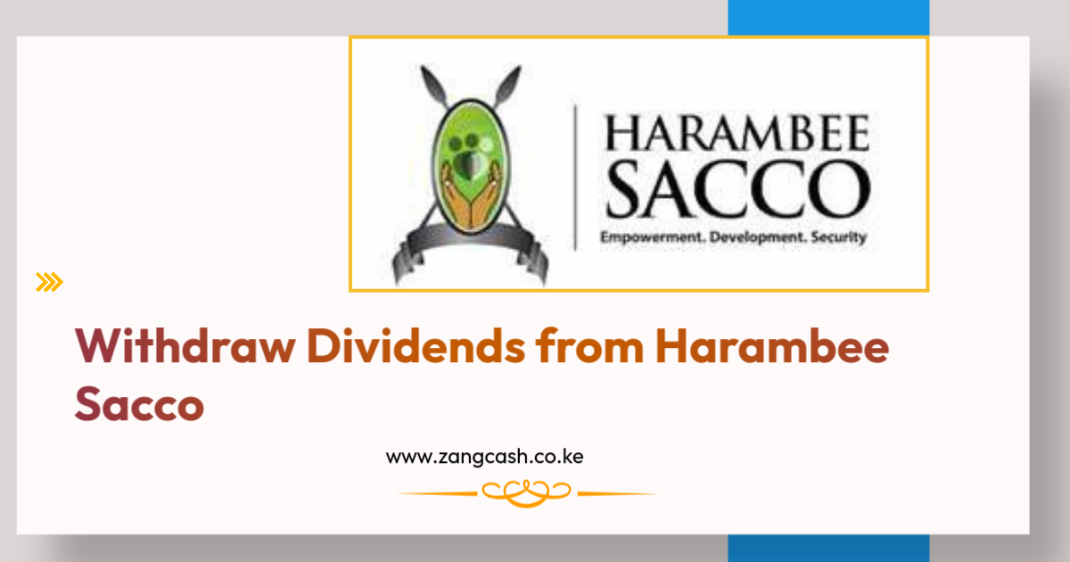 how to withdraw dividends from harambee sacco online