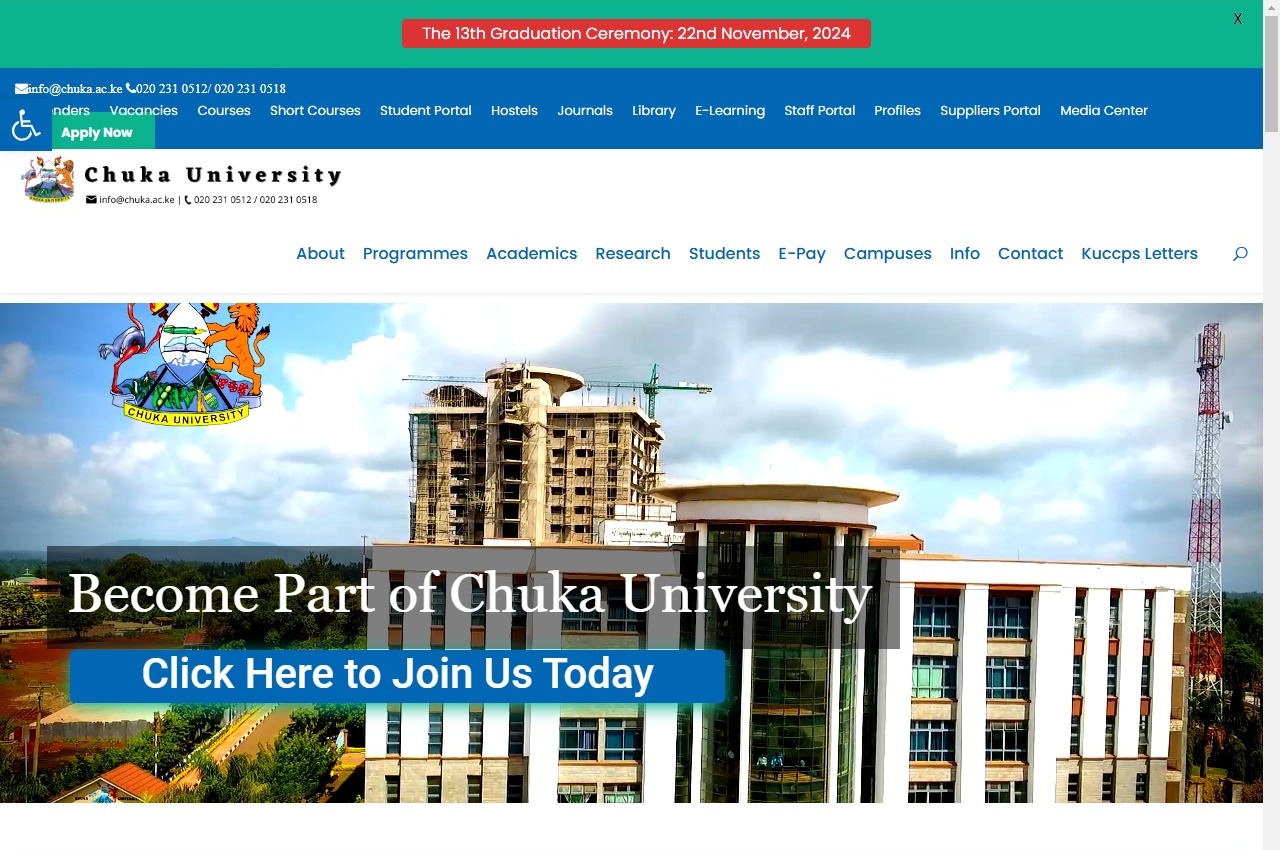 Chuka University Student Portal