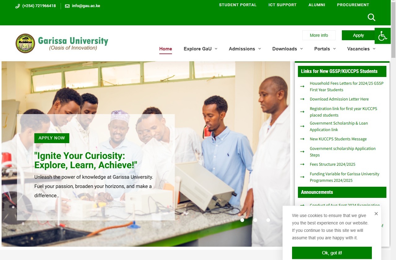 Garissa University Student Portal