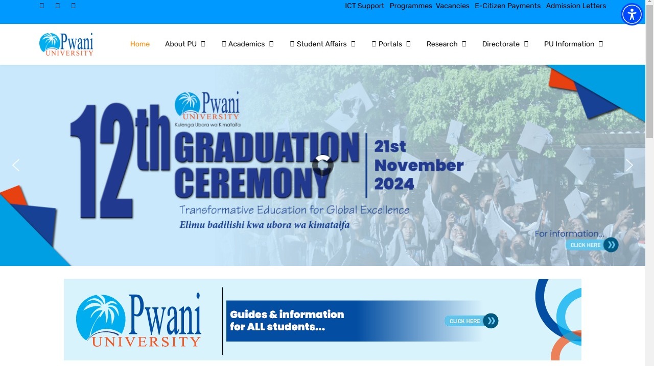 Pwani University Student Portal