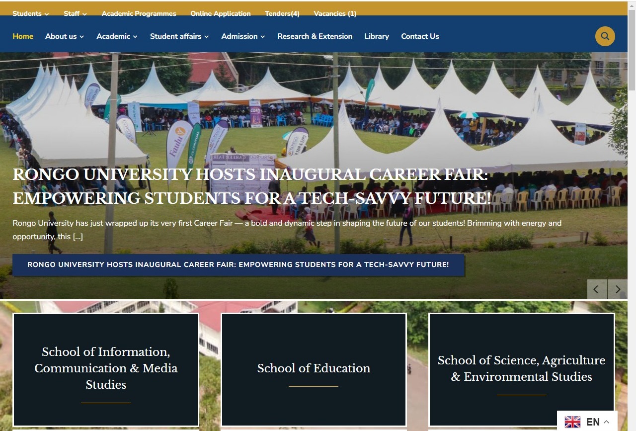 rongo university student portal