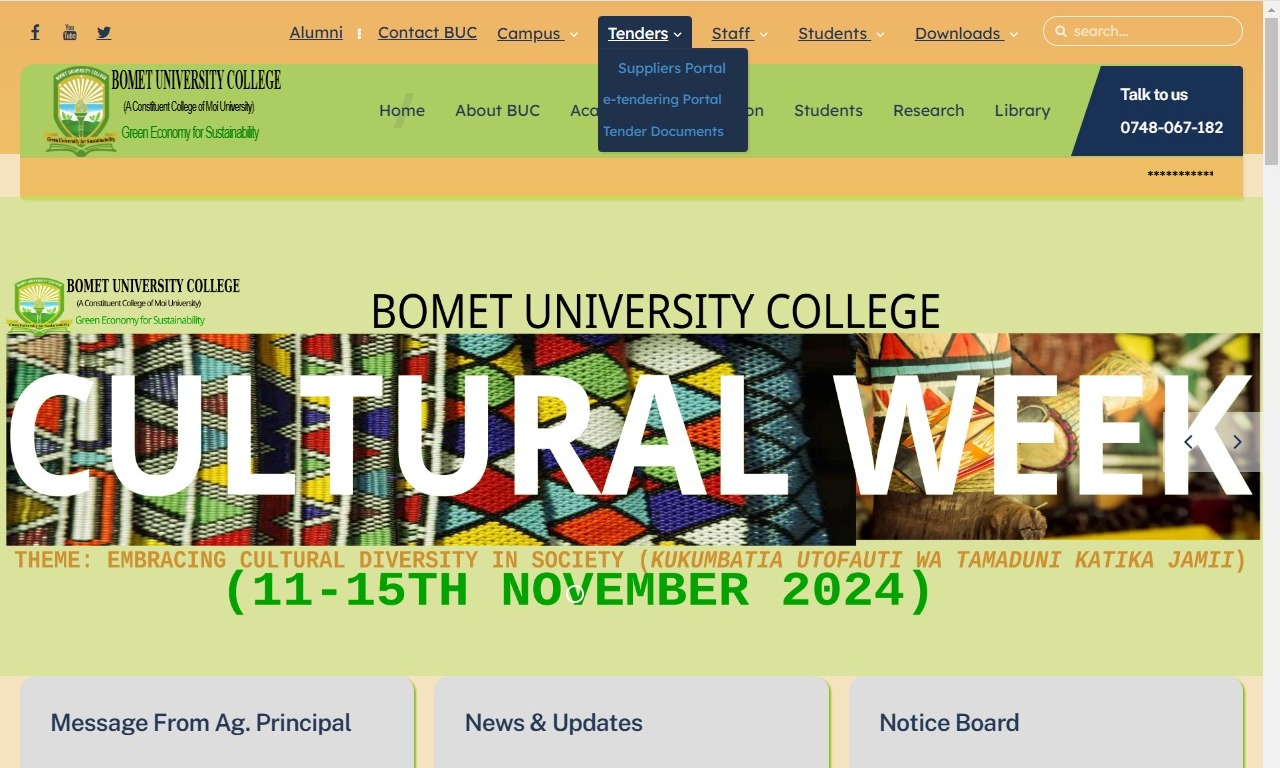 Bomet University Student Portal