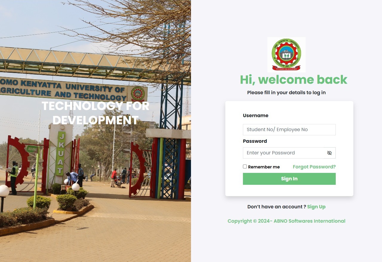 JKUAT Student Portal Login