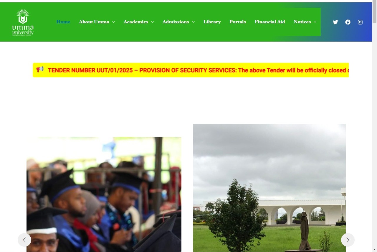 Umma University Student Portal