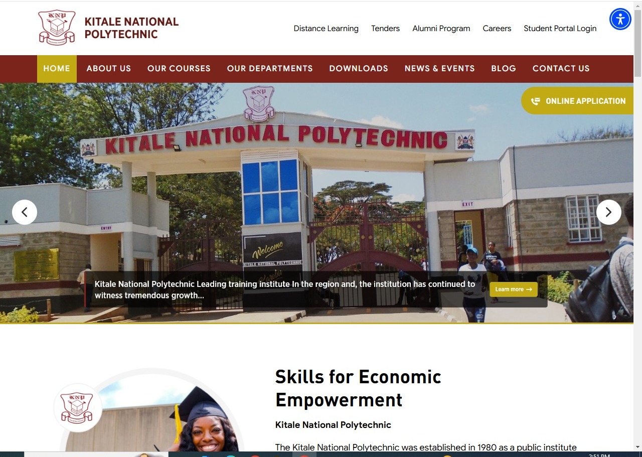 Kitale National Polytechnic Student Portal