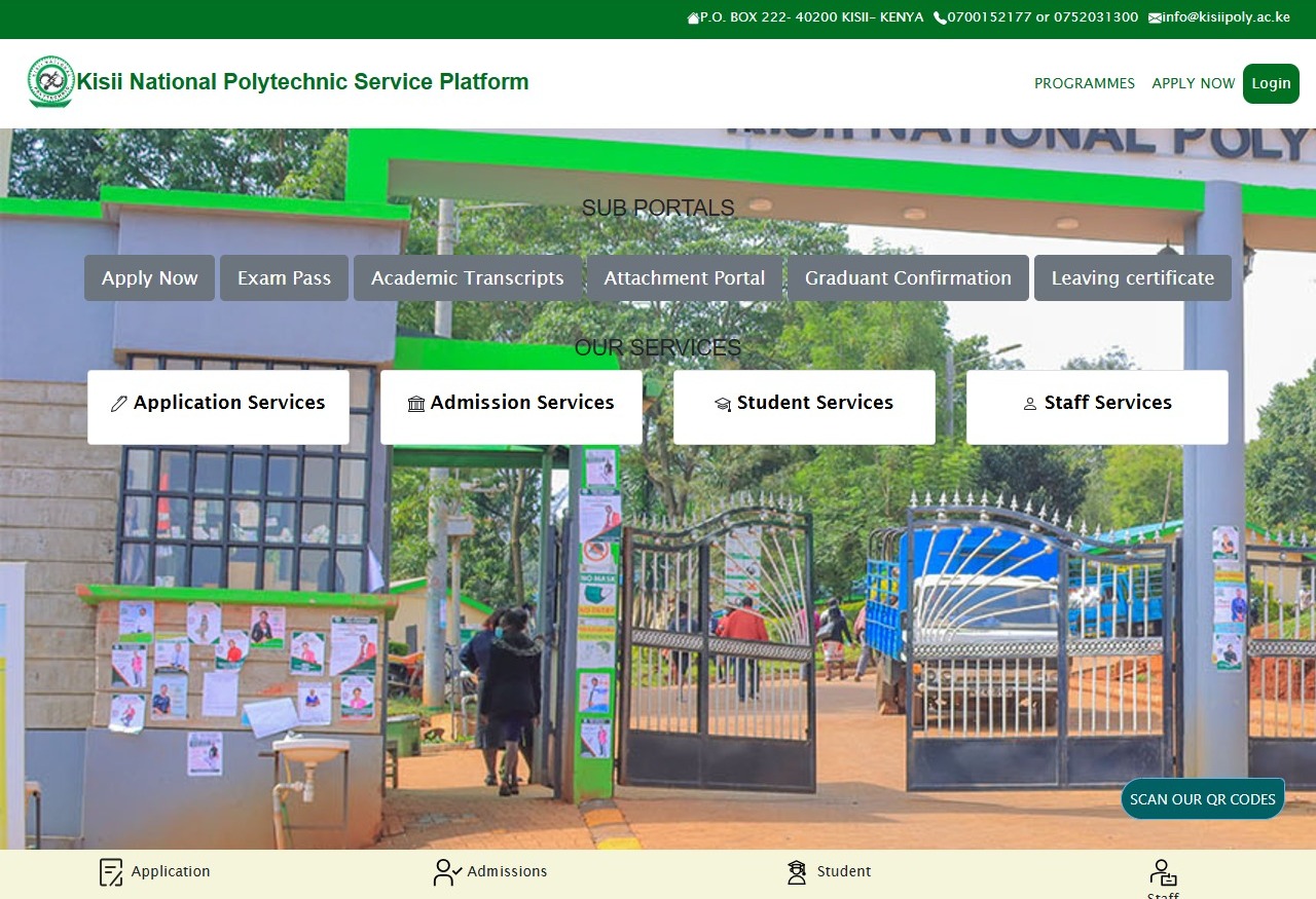 Kisii National Polytechnic Student Portal